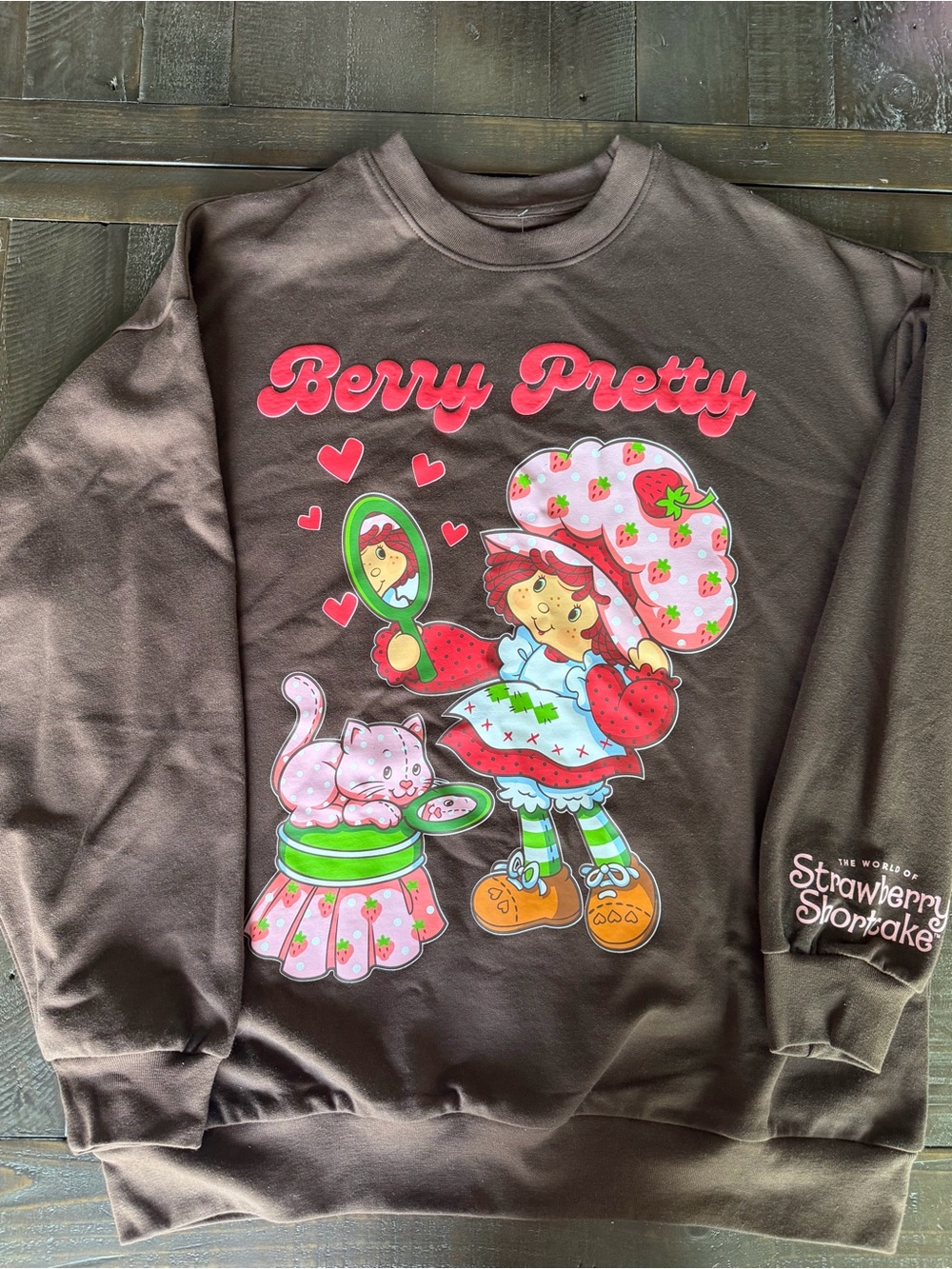 Strawberry Shortcake Sweatshirt Size Medium Crewneck Sweatshirt